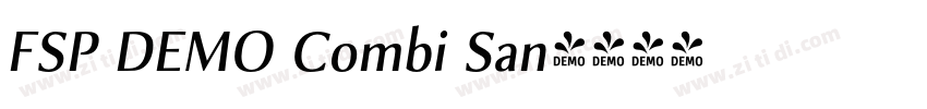 FSP DEMO Combi San字体转换 FSP DEMO Combi San字体转换